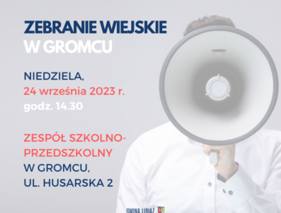 Zebranie wiejskie w Gromcu