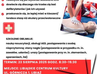 Bezpłatne szkolenie z pierwszej pomocy w Libiążu – zapisz się już dziś!