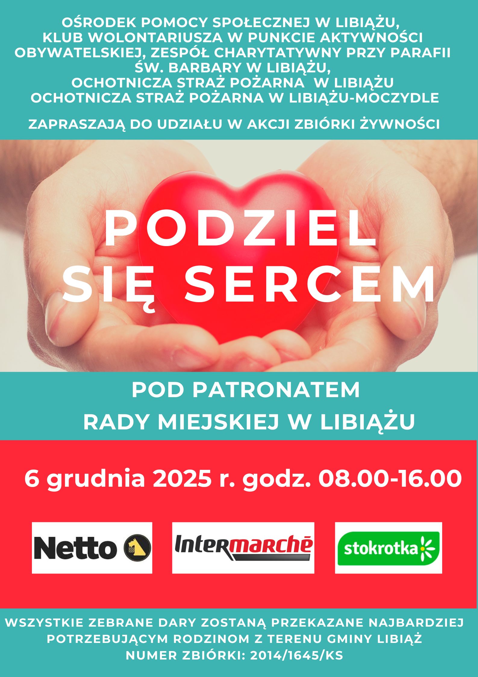 Plakat podziel się sercem 6 12 2025
