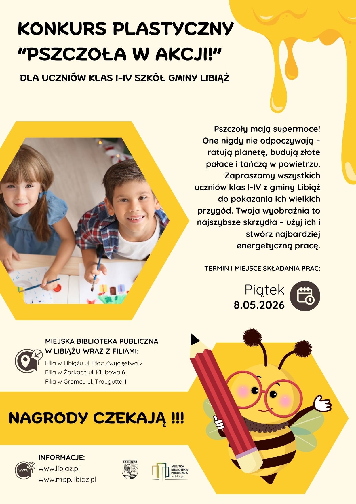 Zapraszamy do udziału w konkursie plastycznym „Pszczoła w akcji”