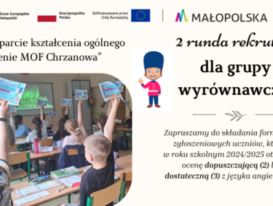 Rusza II runda rekrutacji do projektu edukacyjnego – wsparcie z języka angielskiego